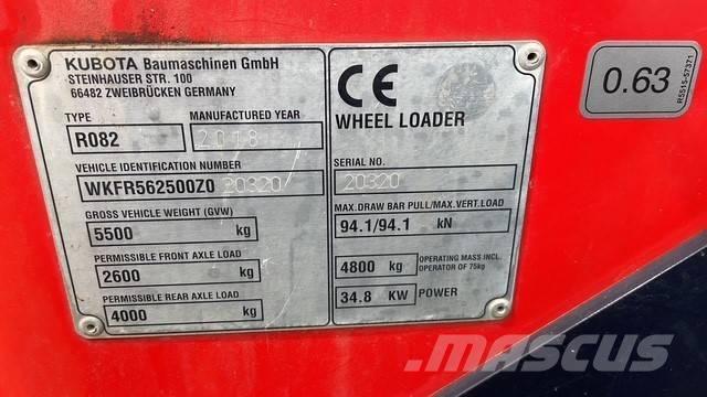 Kubota R082 Utovarivači na točkove