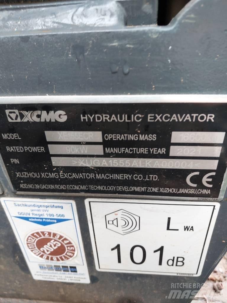 XCMG XE 155 ECR Bageri guseničari