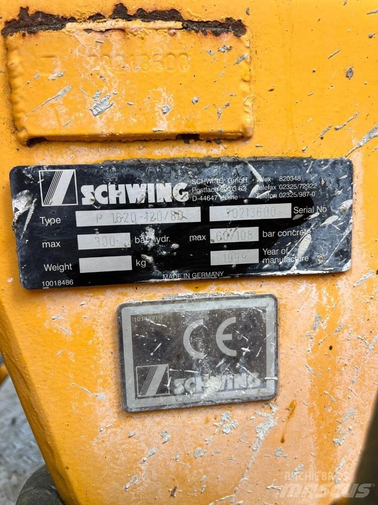 Schwing P1620-120/80 Kamionske beton pumpe