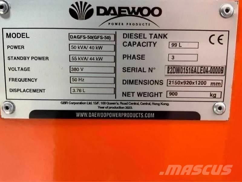 Daewoo DAGFS-50 Dizel generatori