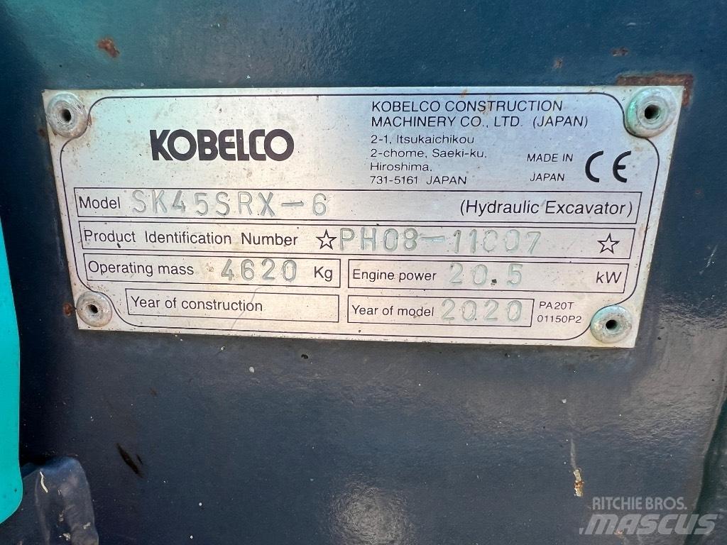 Kobelco SK 45 SRX-6 Mini bageri < 7t