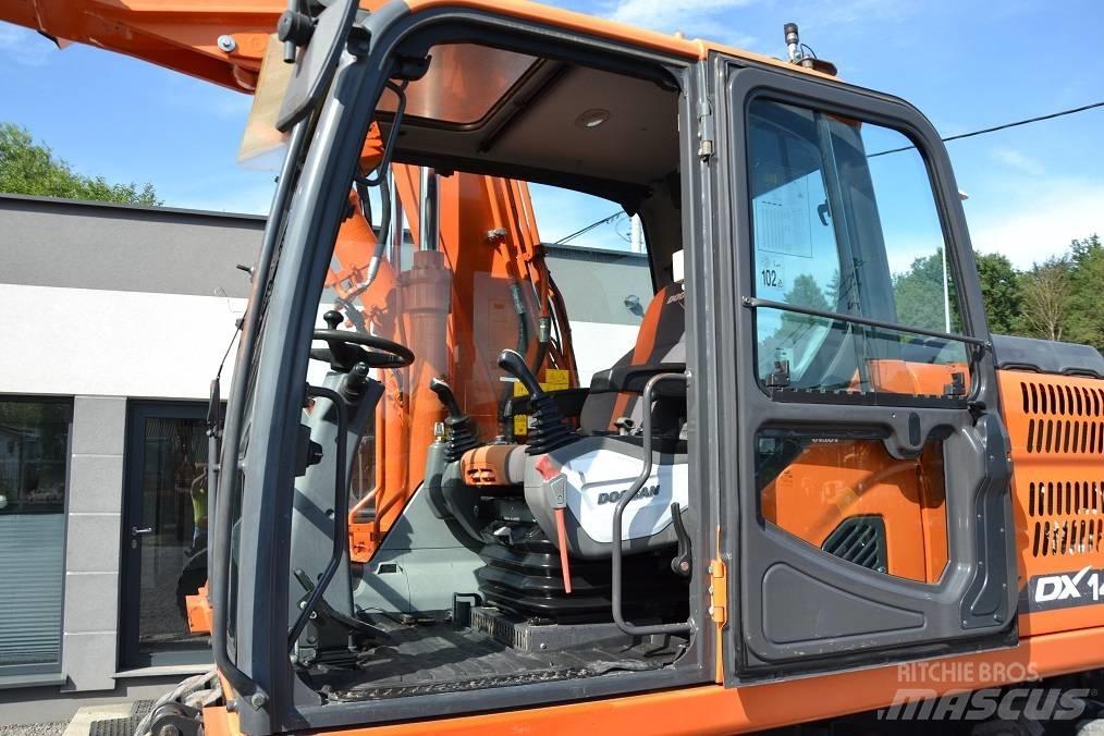 Doosan DX 140 W Bageri točkaši