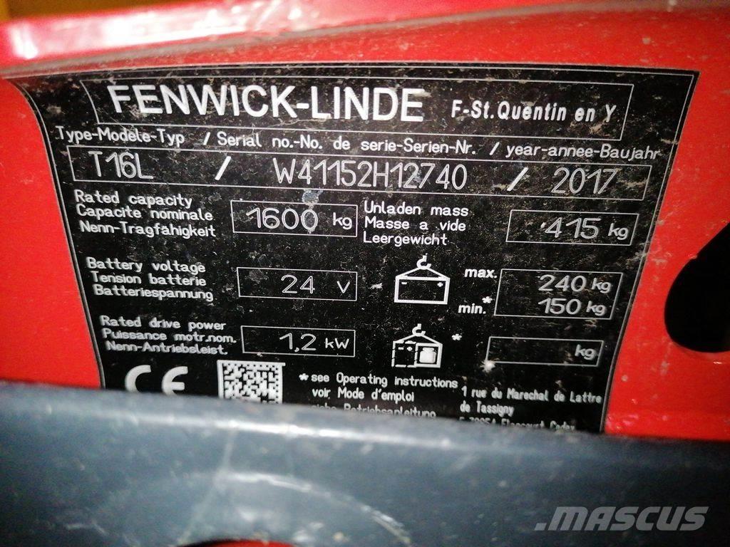 Linde T16L Nisko podizni električni viljuškar