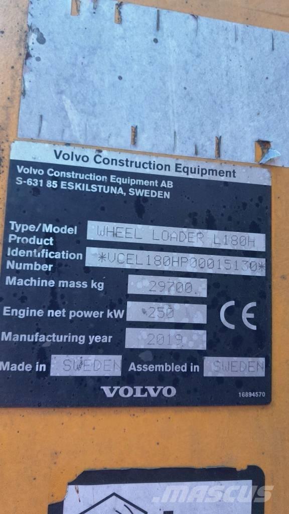 Volvo L 180 H Utovarivači na točkove