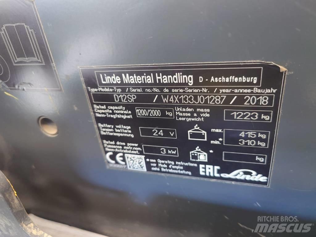Linde D 12 Samopogonski ručni viljuškari