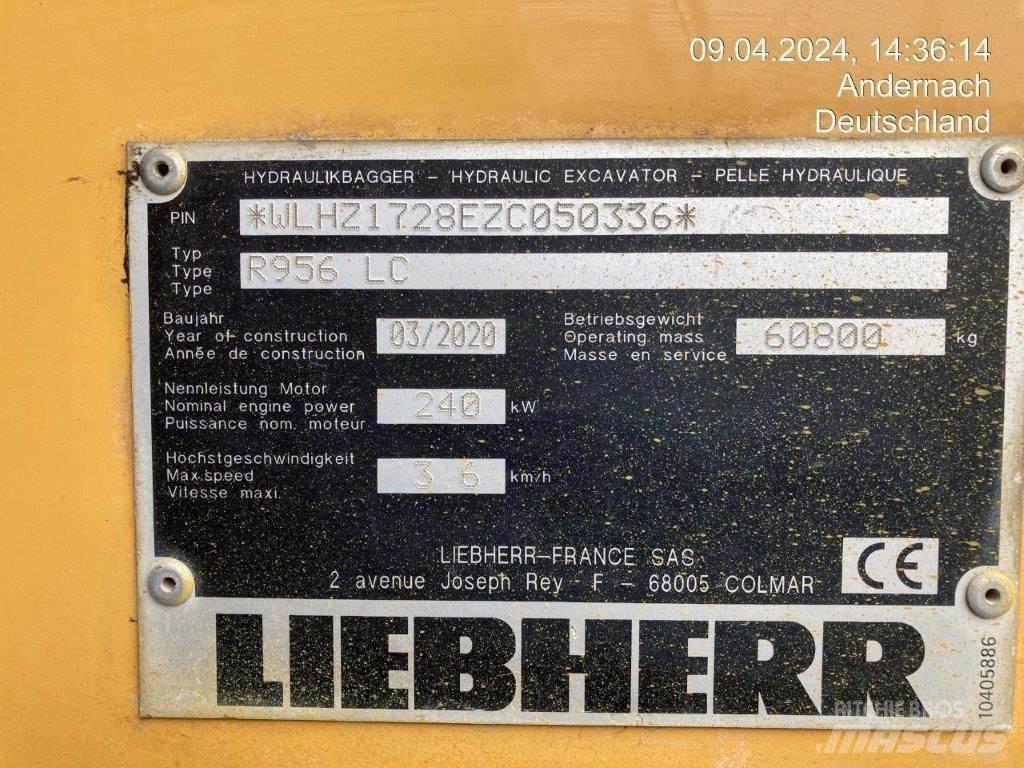Liebherr R956 LC Bageri guseničari