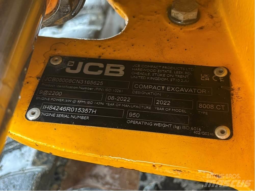JCB MICRO 8008 Mini bageri < 7t