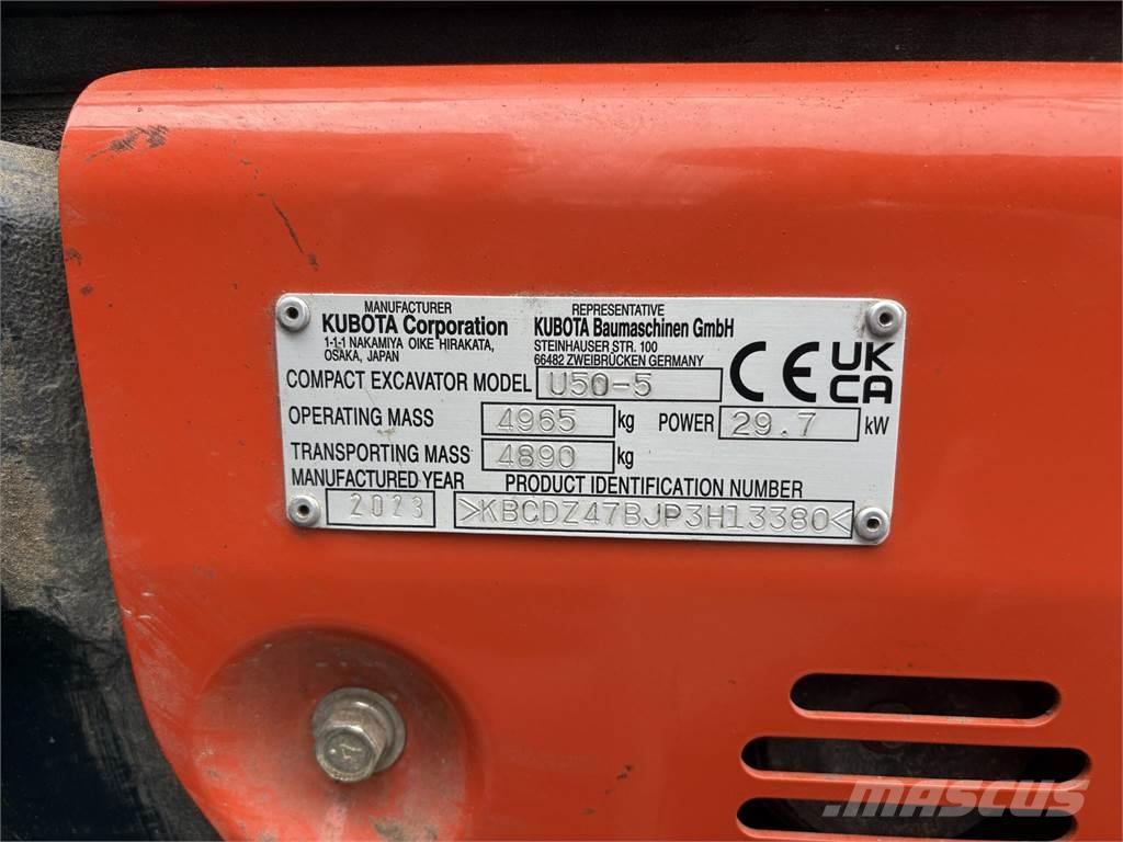 Kubota U50-5 Mini bageri < 7t