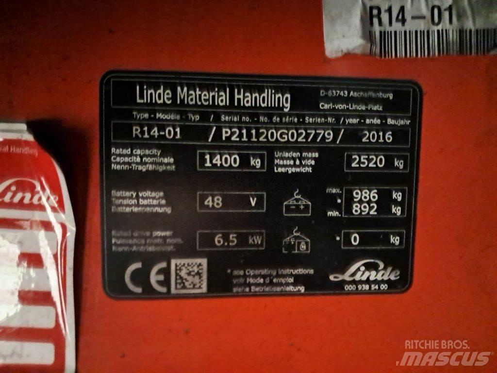Linde R14-01 Viljuškari sa pomičnim stupom