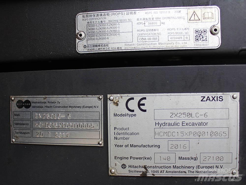 Hitachi ZX 250 LC-6 Bageri guseničari
