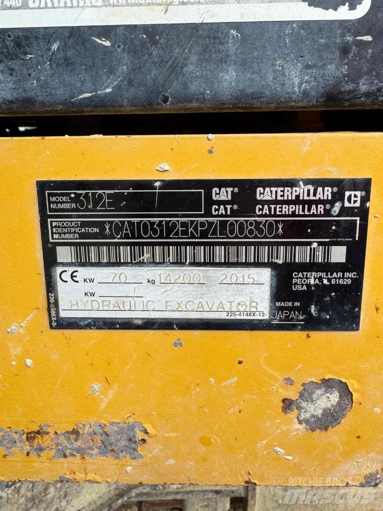 CAT 312 E Bageri guseničari