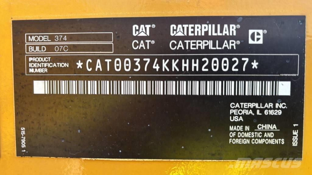 CAT 374 Bageri guseničari