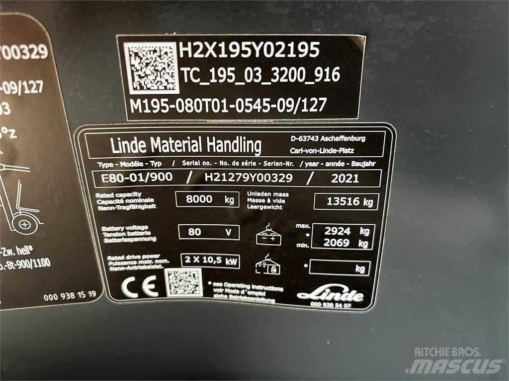 Linde E80/900 Električni viljuškari
