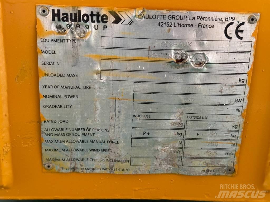 Haulotte OPTIMUM 8 Makazaste platforme