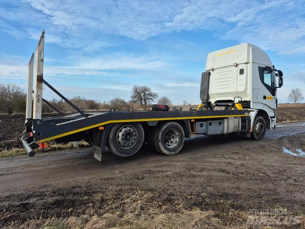 Iveco Stralis 420 Kamioni sa ravan platformom / vitlom