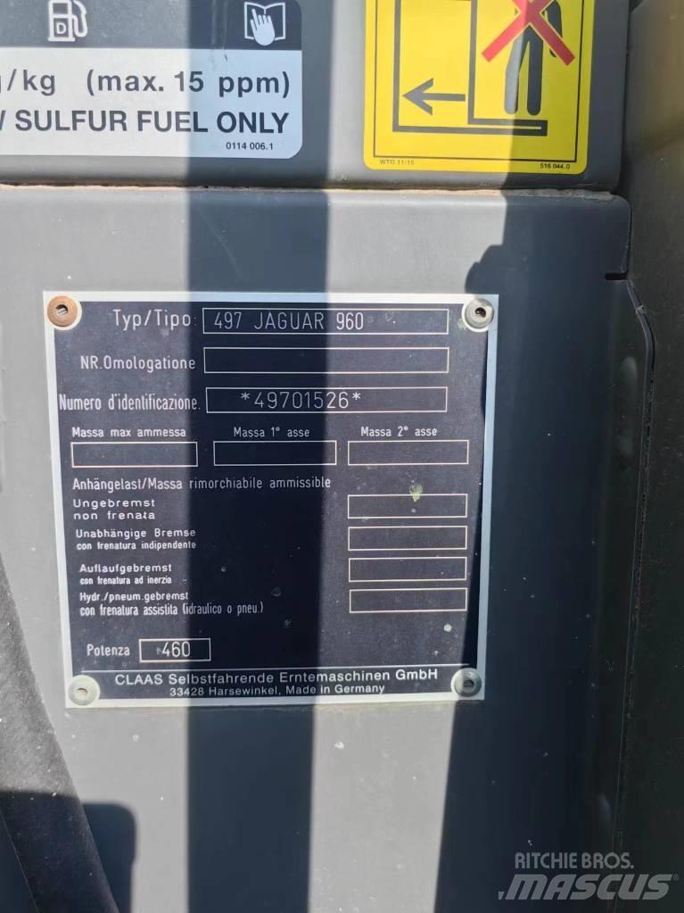 CLAAS Jaguar 960 4WD Mašine za stočnu hranu sa sopstvenim pogonom