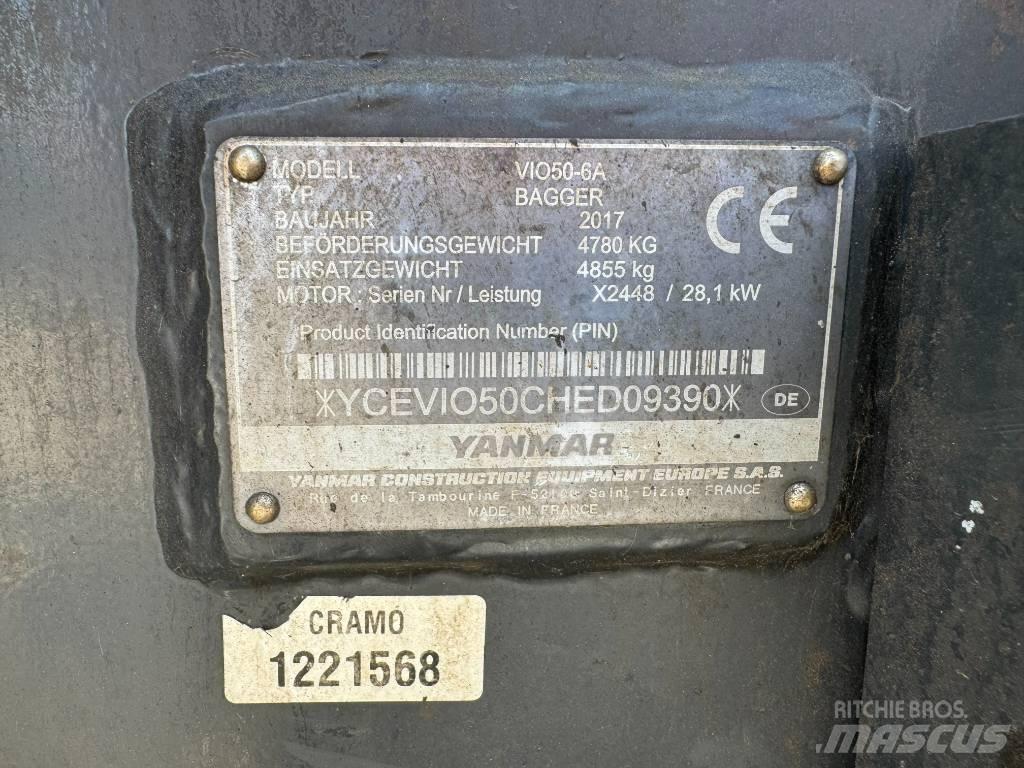 Yanmar ViO50-6A Mini bageri < 7t