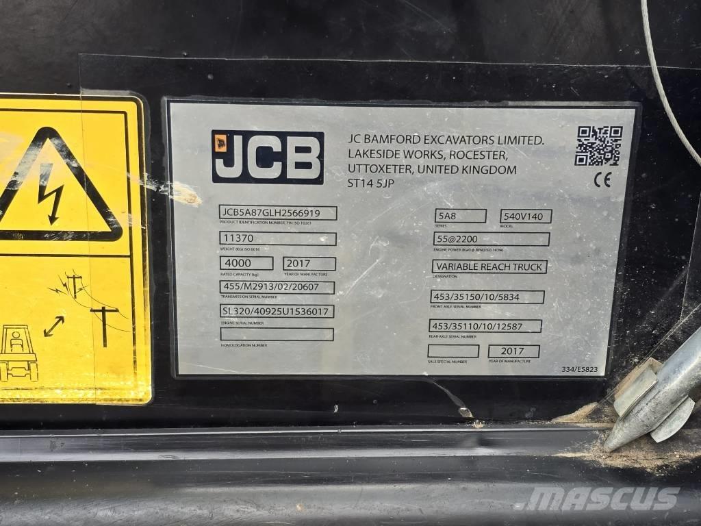 JCB 540-140 Teleskopski viljuškari