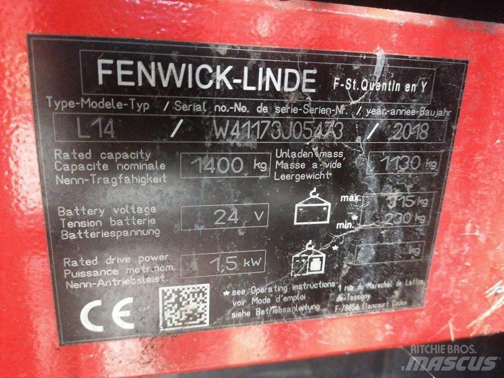 Linde L14 Ručni električni viljuškar