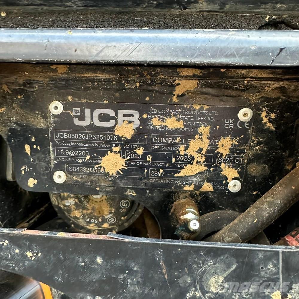 JCB 8026 Mini bageri < 7t
