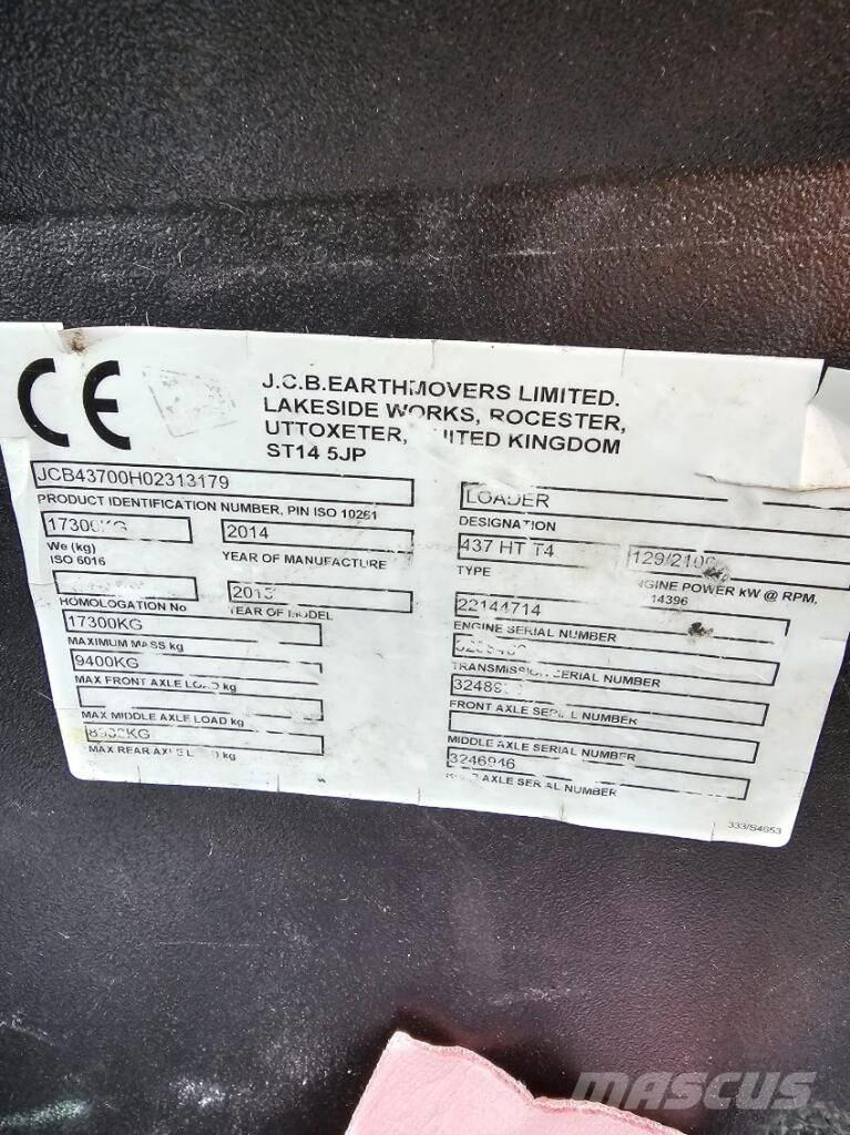JCB 437 HT Utovarivači na točkove