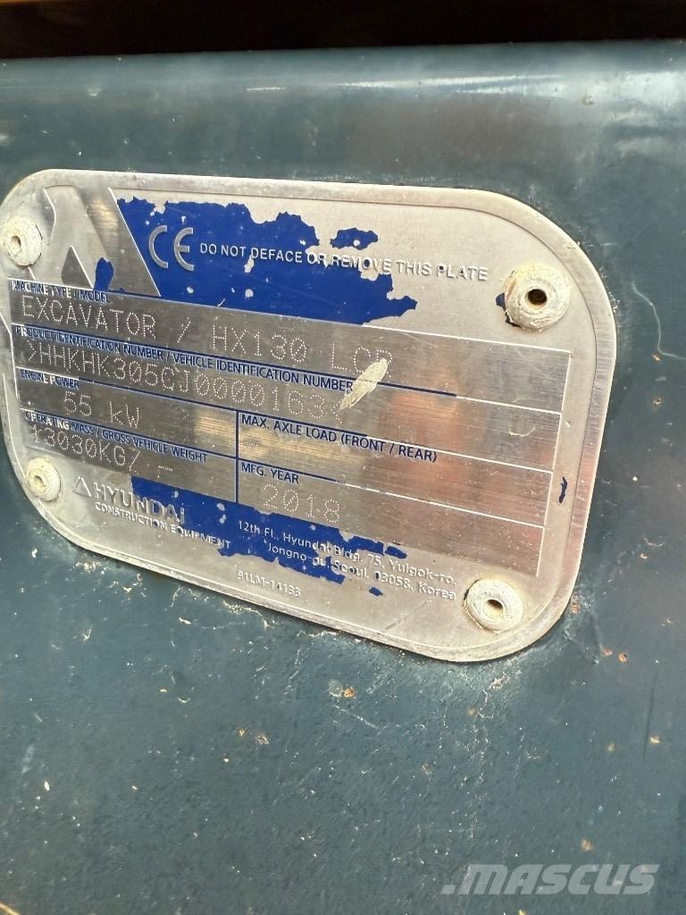 Hyundai HX 130 LCR Bageri guseničari