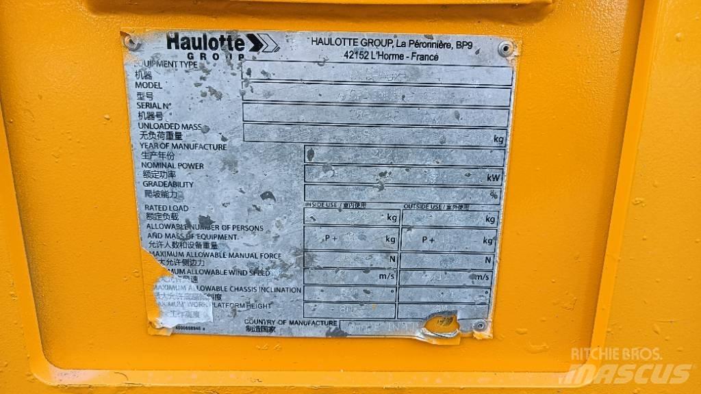 Haulotte OPTIMUM 8 Makazaste platforme