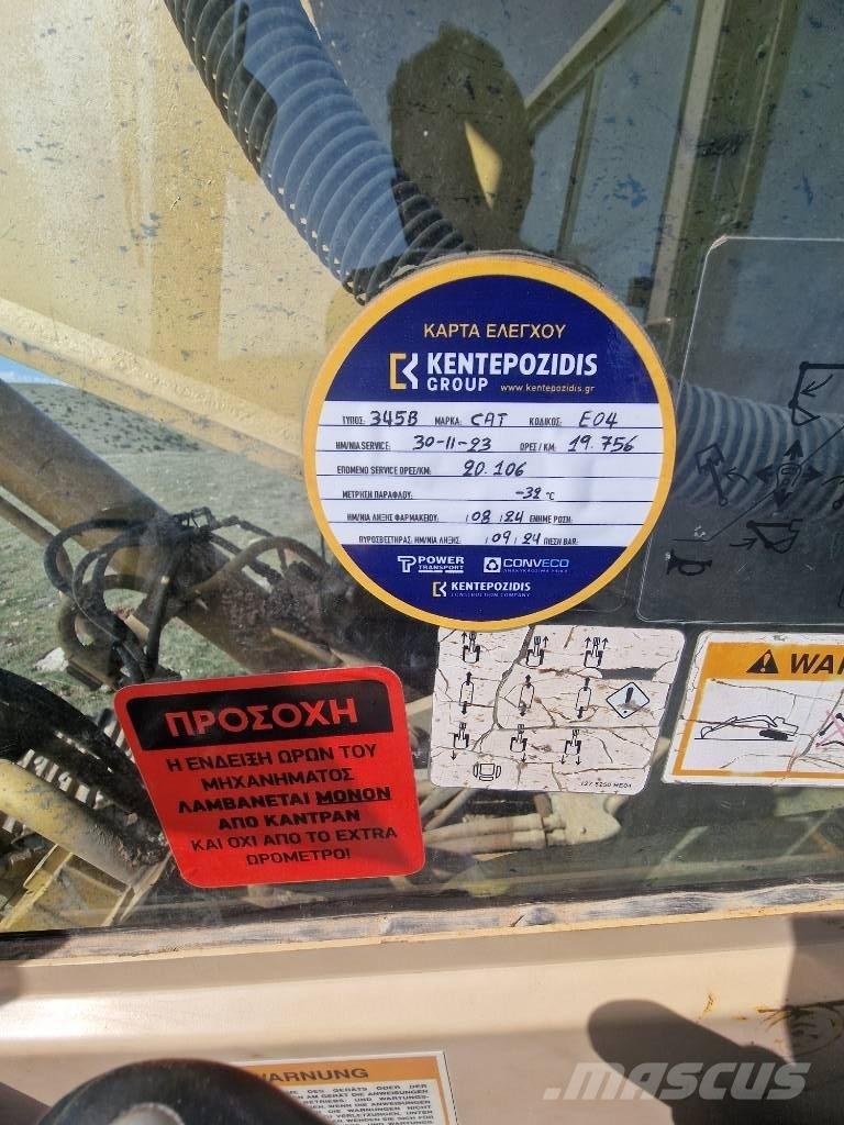 CAT 345 B L Bageri guseničari