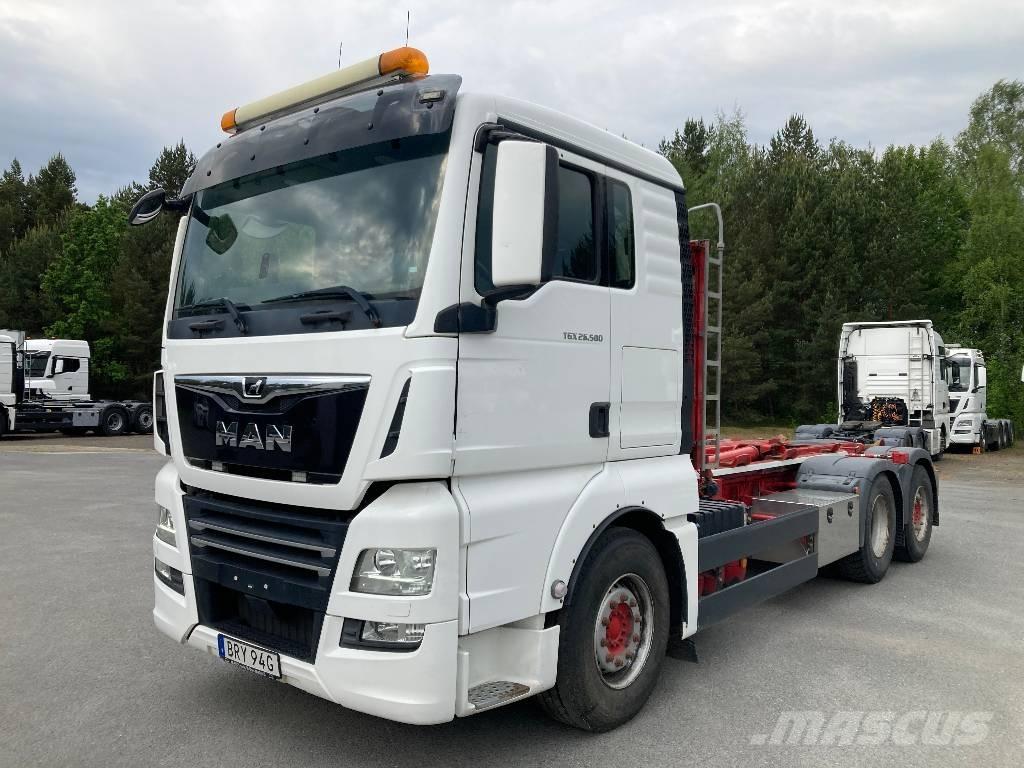 MAN TGX 26.500 6X2 Rol kiper kamioni sa kukom za podizanje tereta