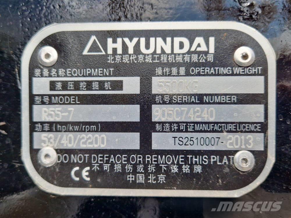 Hyundai R 155-7 Mini bageri < 7t