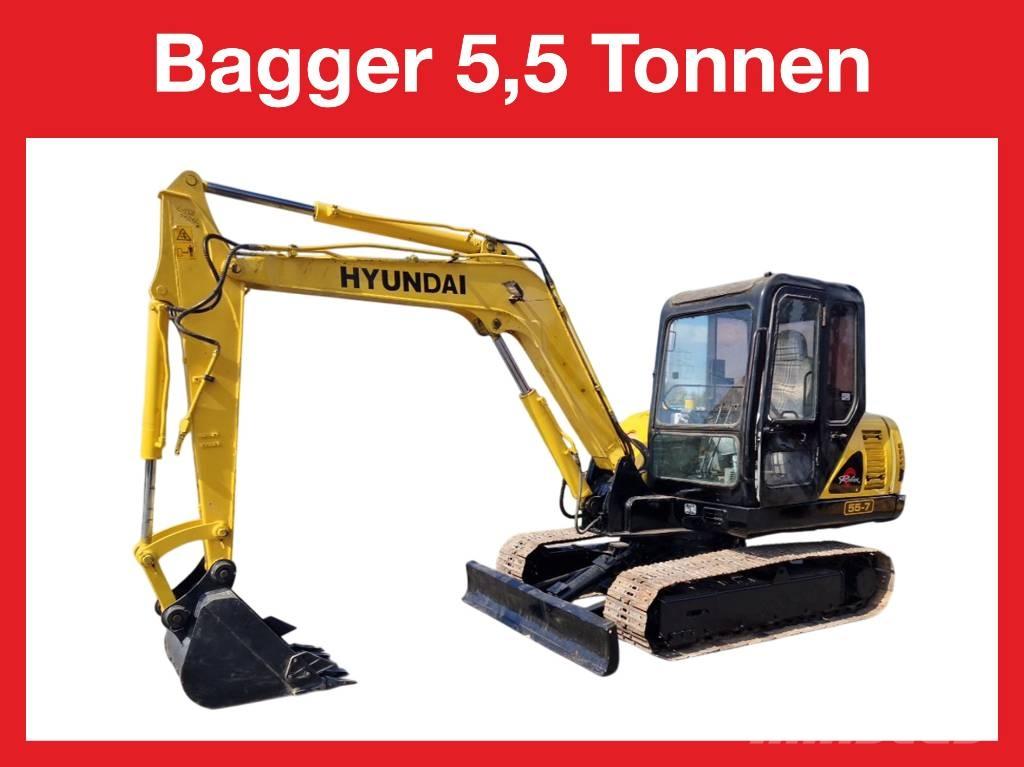 Hyundai R 155-7 Mini bageri < 7t