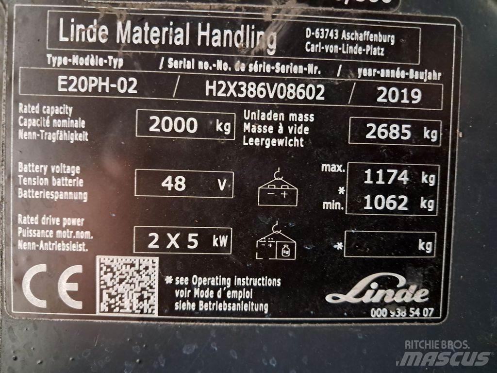 Linde E20PH-02 Električni viljuškari