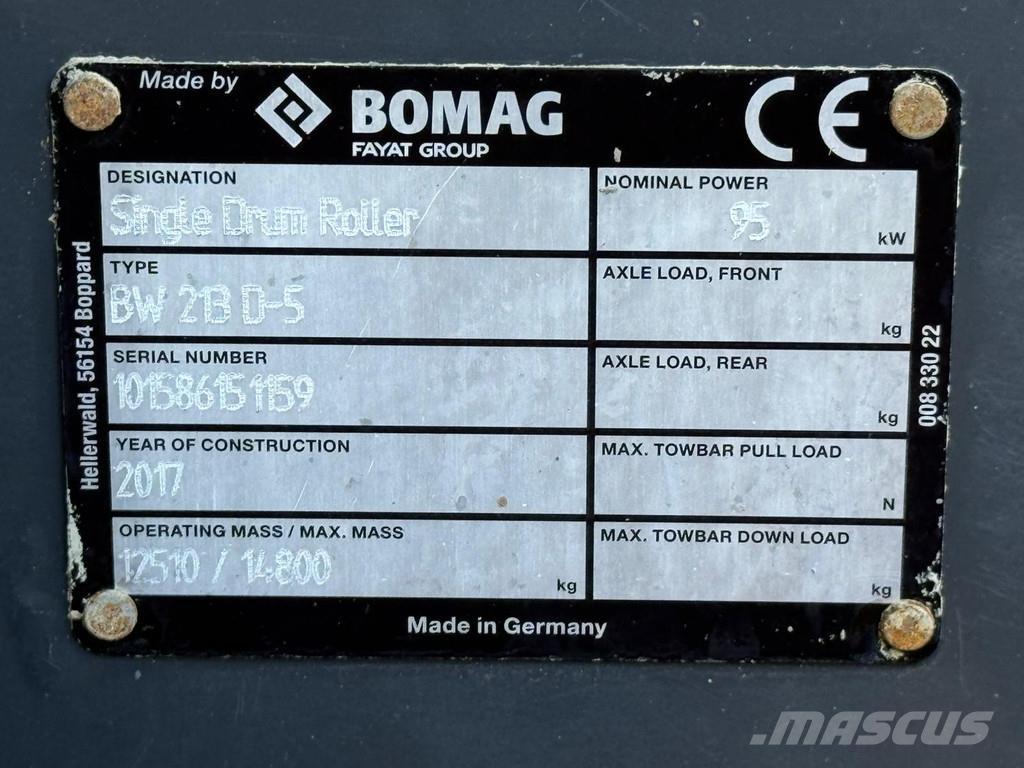 Bomag BW213D-5 Valjci sa jednim bubnjem