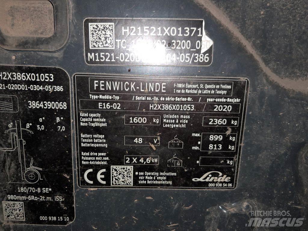 Linde E16-02 Električni viljuškari
