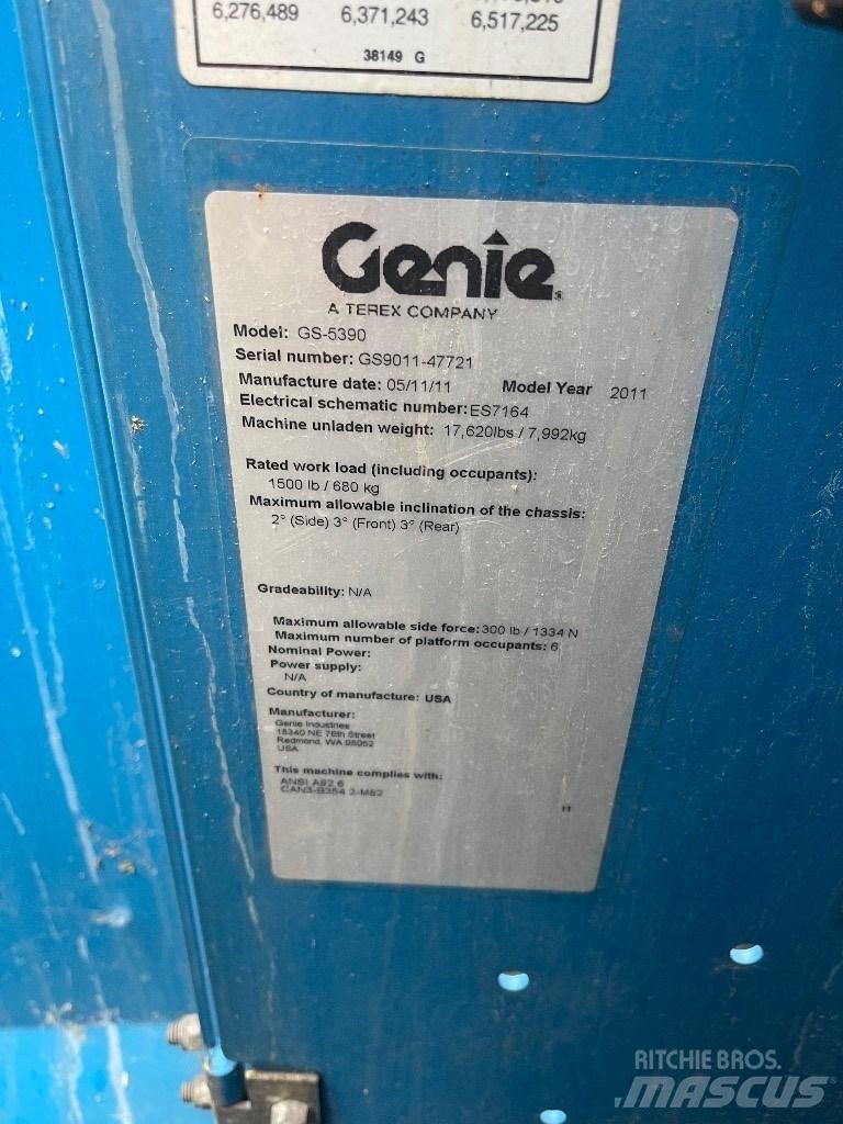 Genie GS 5390 Makazaste platforme