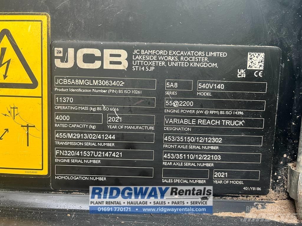 JCB 540-140 Teleskopski viljuškari