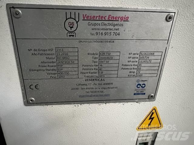  VESERTEC KZR-T50 Dizel generatori