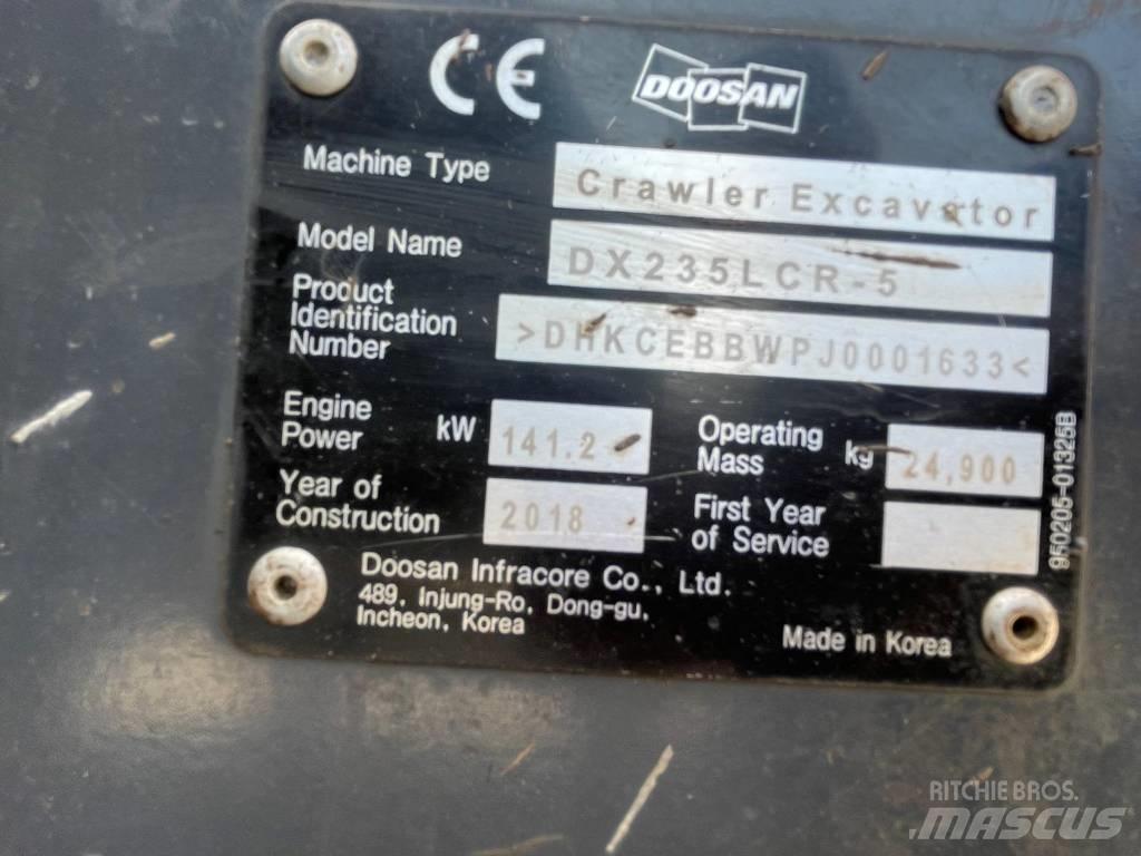 Doosan DX 235 LCR-5 Bageri guseničari