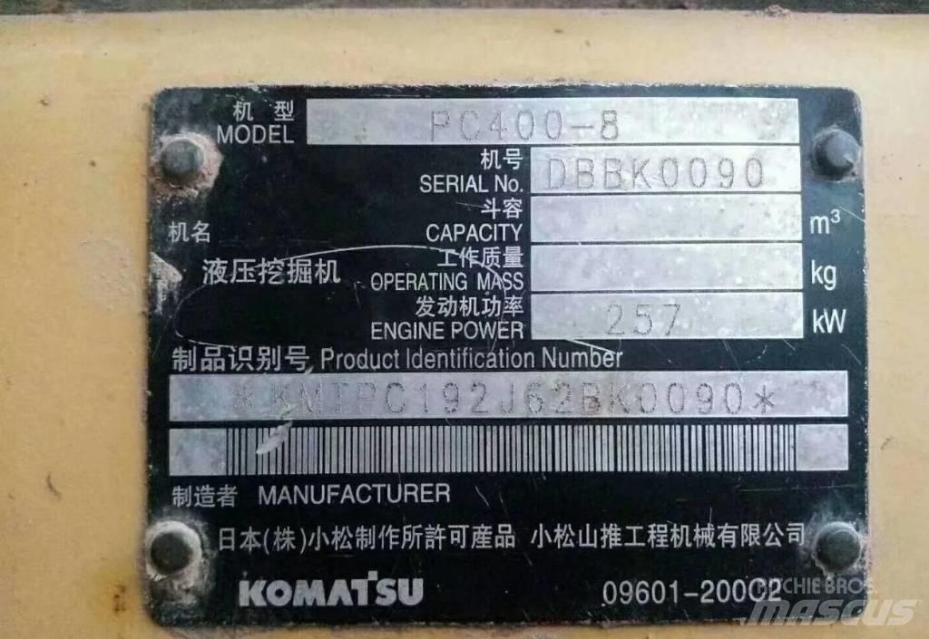 Komatsu PC400-8 Bageri guseničari