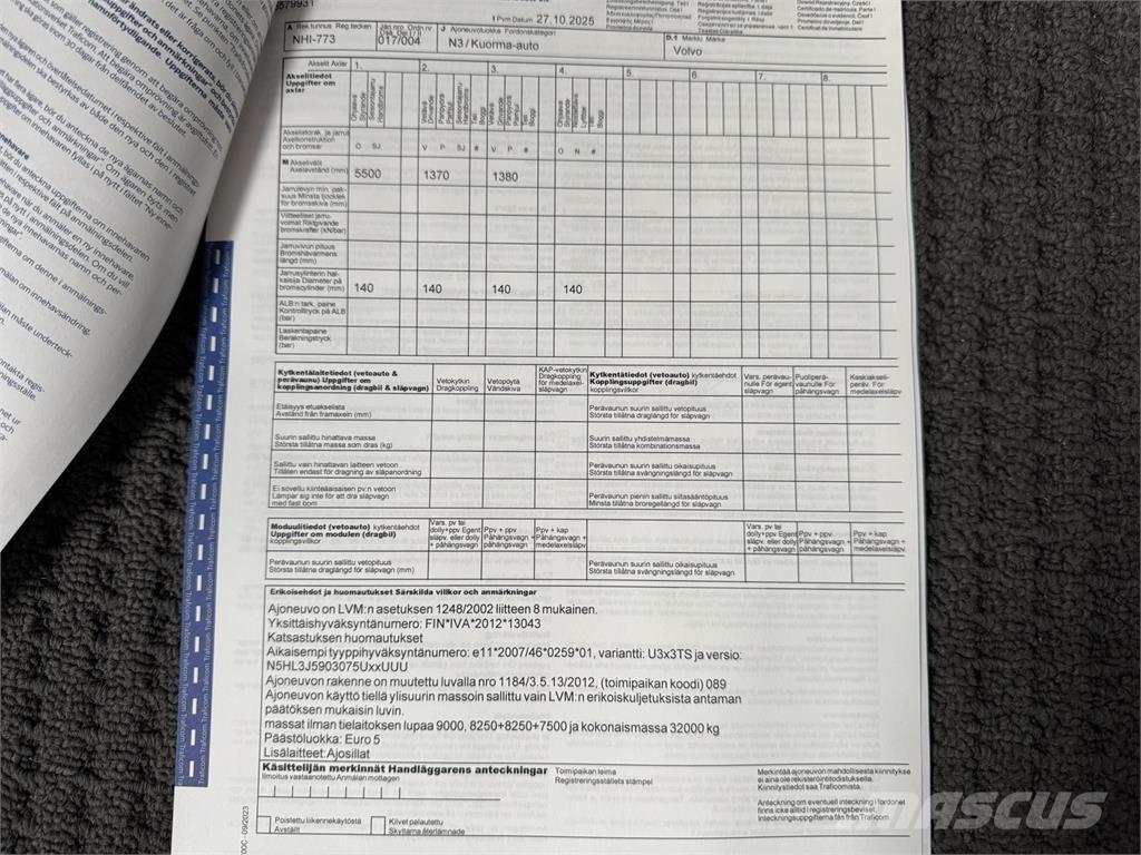 Volvo FH500 8x4 Kamioni-šasije