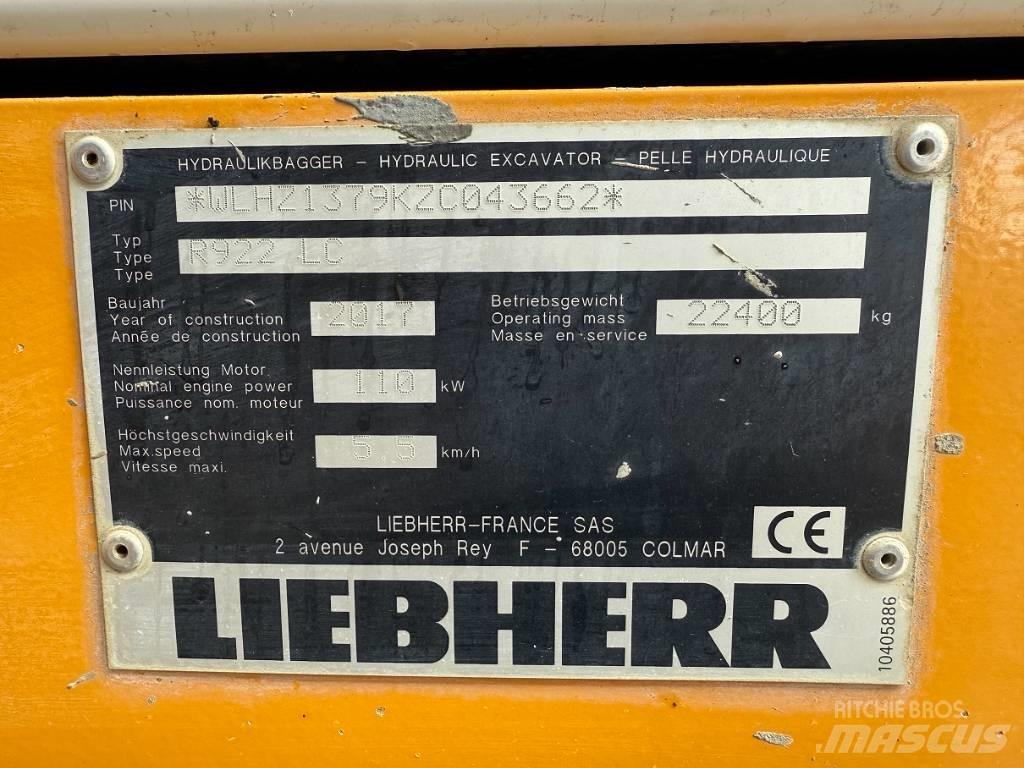 Liebherr R 922 LC Bageri guseničari
