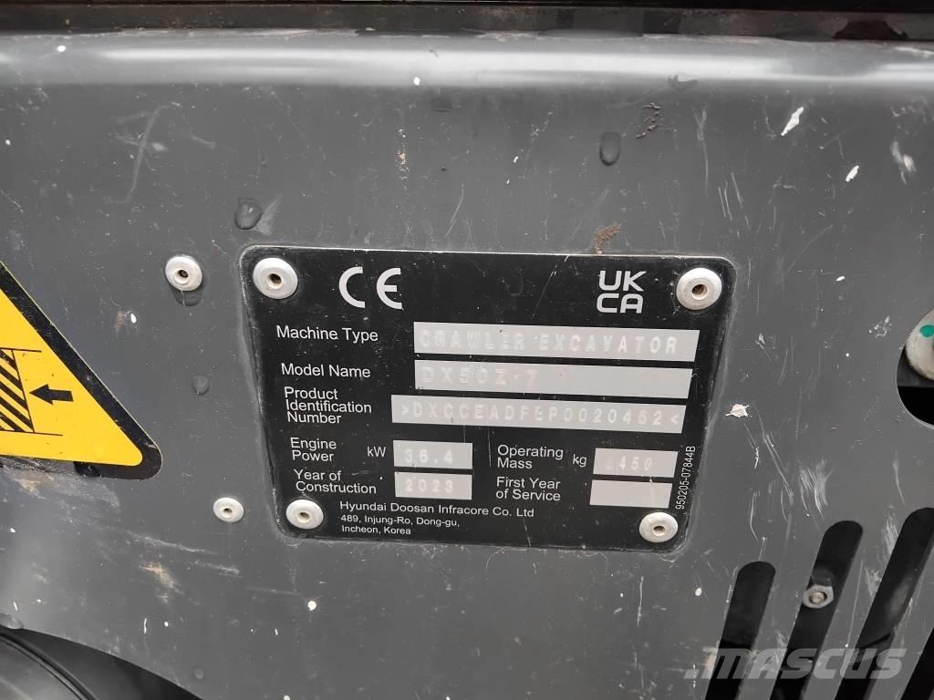 Develon DX 50 Z-7 Mini bageri < 7t