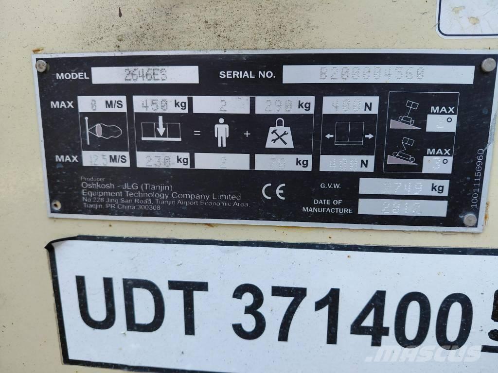 JLG 2646ES Makazaste platforme