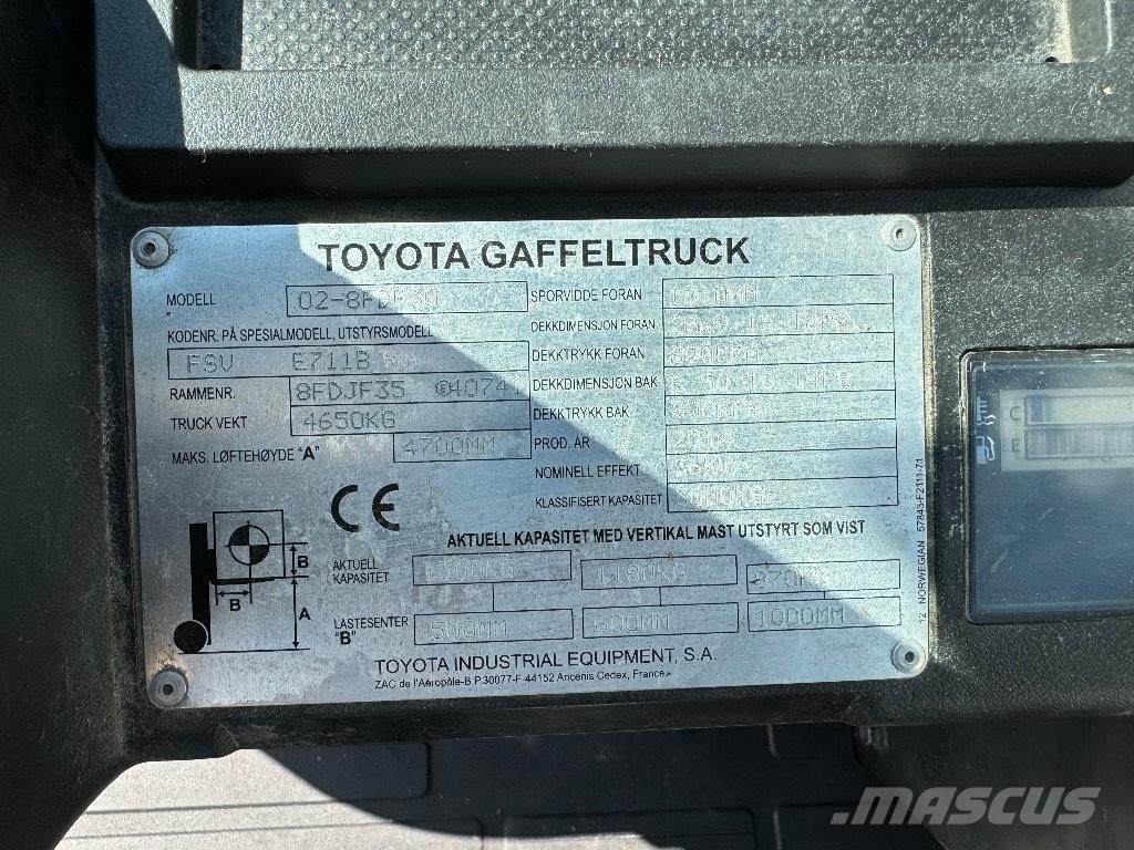 Toyota 02-8FDF30 Dizelski viljuškari