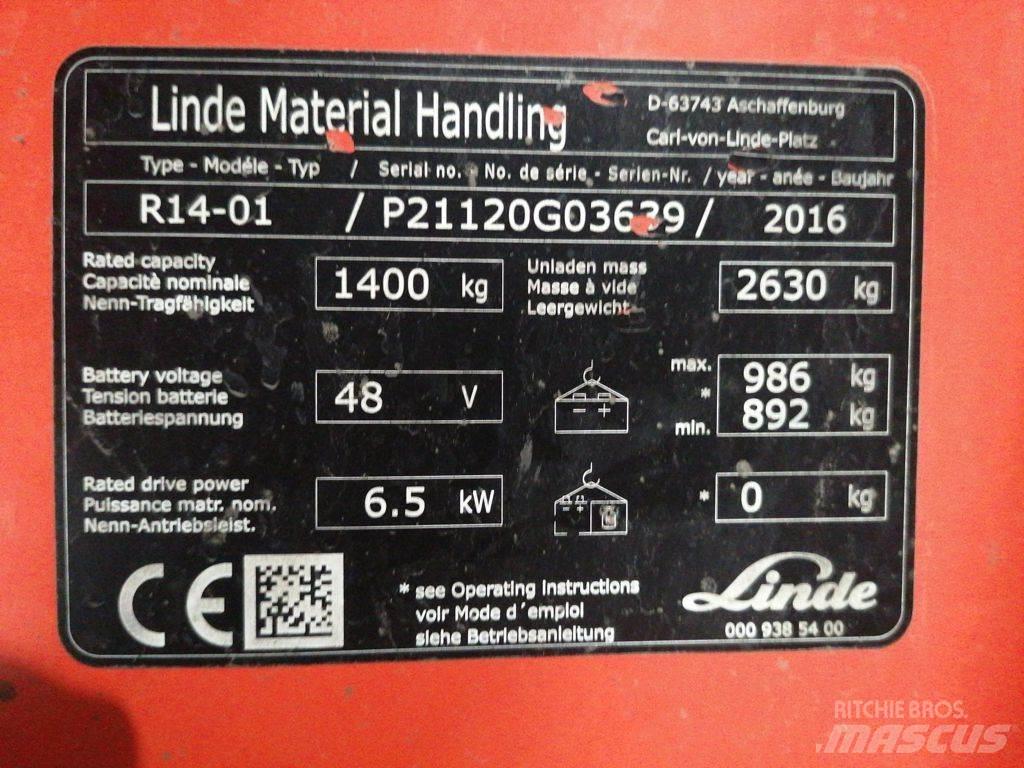 Linde R14-01 Viljuškari sa pomičnim stupom