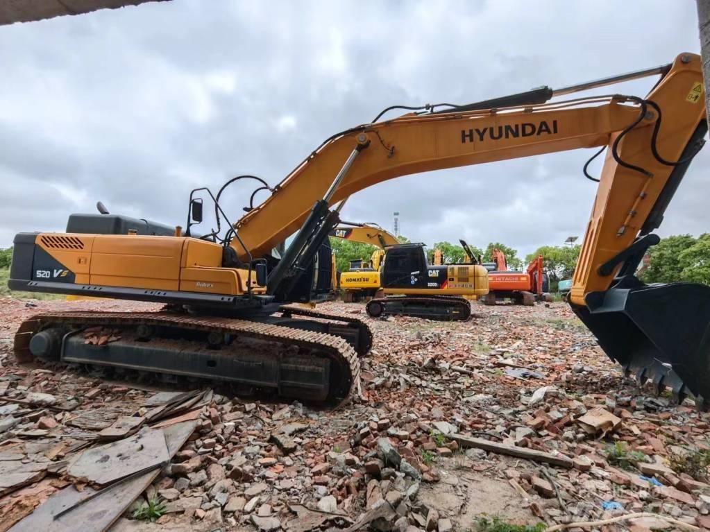 Hyundai Robex 520 VS Bageri guseničari