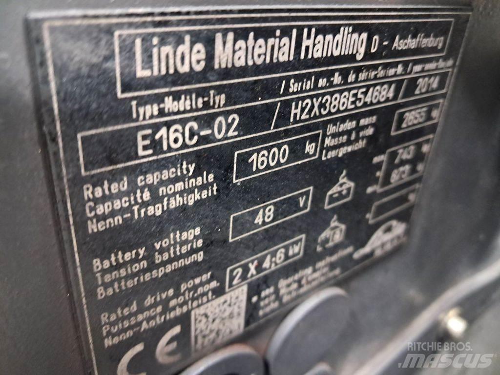 Linde E16C-02 Električni viljuškari