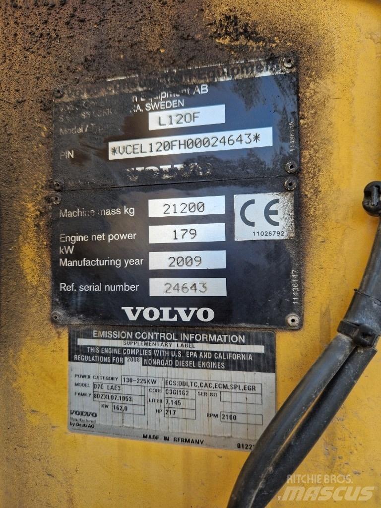 Volvo L 120 F Utovarivači na točkove