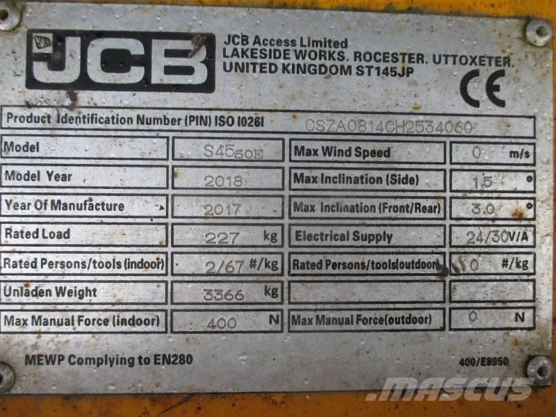 JCB S4550E Makazaste platforme