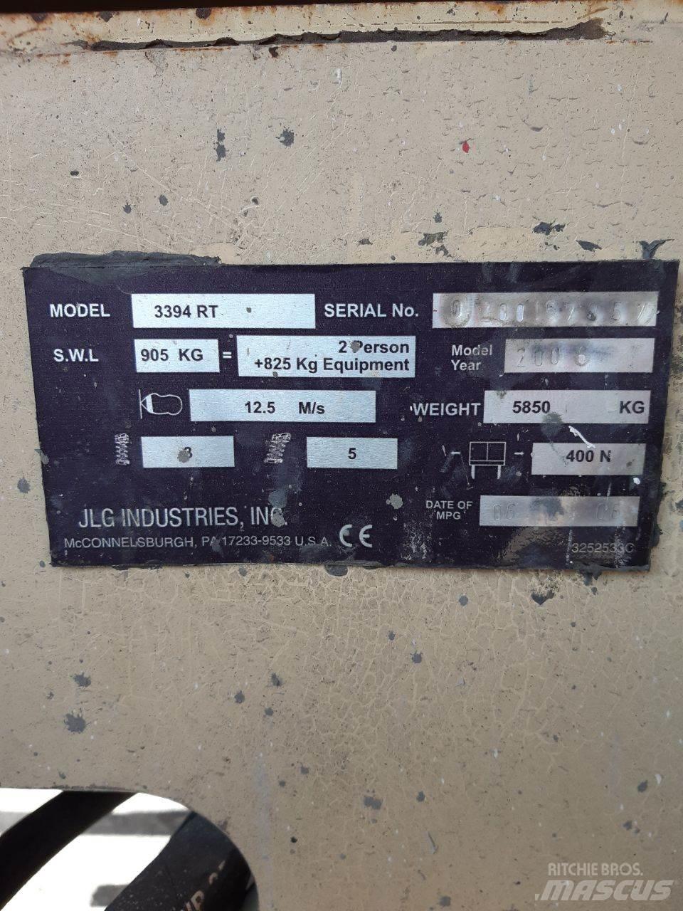 JLG 3394RT Makazaste platforme